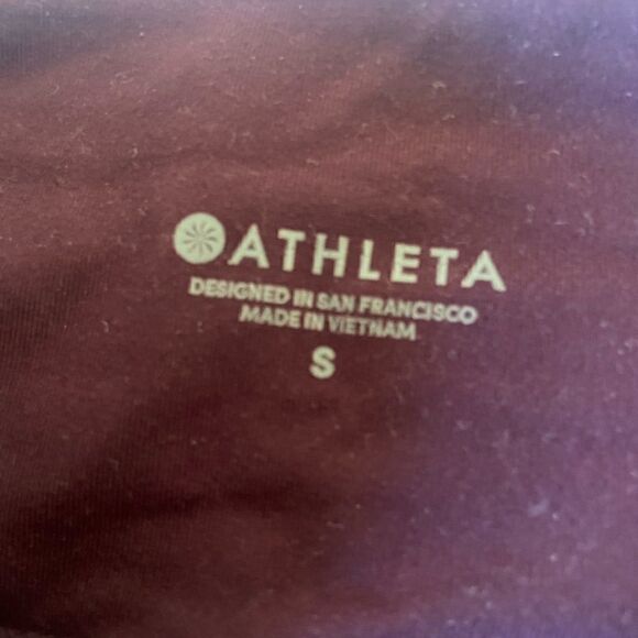 Athleta Mercer Tight 7/8 Auberge Maroon Burgundy size S - Picture 7 of 7
